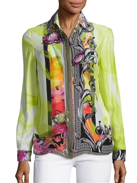 versace collection women's top|versace blouses for women.